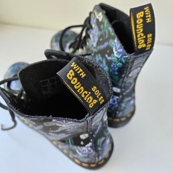 Dr. Martens NEW 1460 Pascal Mystic Floral Leather Boots Whimsigoth EU 37 US 6 - Picture 8 of 15